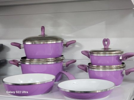 طقم طناجر جرانيت 6قطع