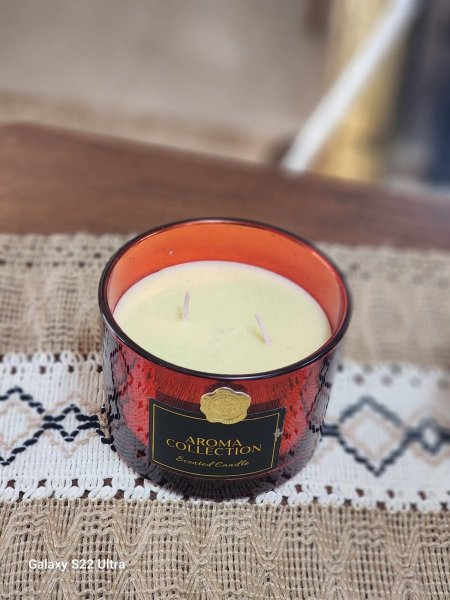 كاسة شمع مع ريحة