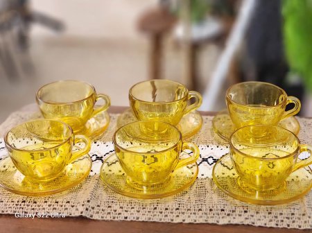 فناجين شاي 6+6صحون