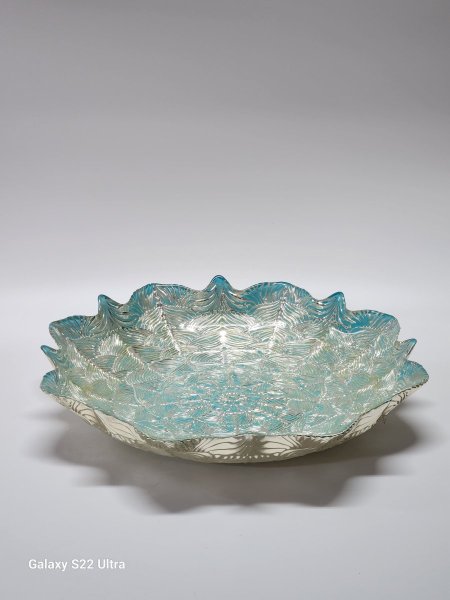 جاط فواكه زجاج ازرق