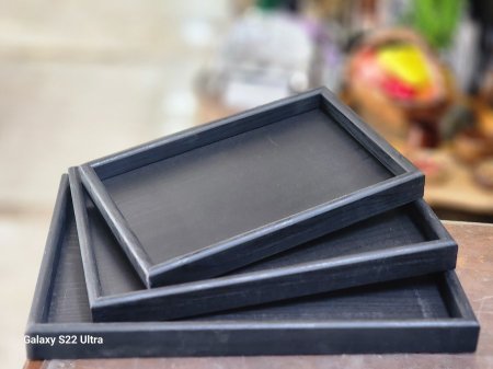 طقم صواني خشب /3