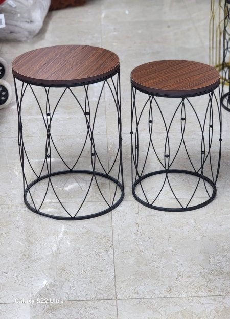 طقم سكملات /2حديد وجه خشب