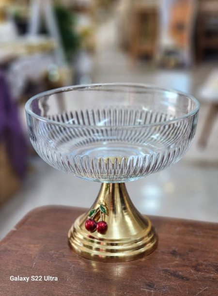 جاط تقديم زجاج شفاف قاعدة بيوتر