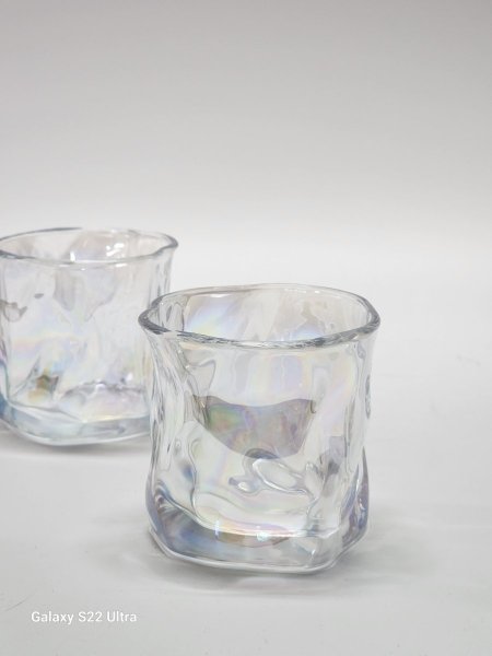 كاسات عصير كرستال مموج/12