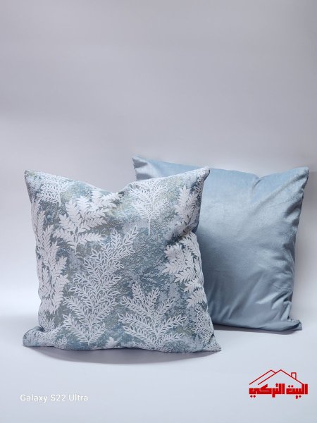 قرنة قماش معرق سادة مع حشوة 40*40سم