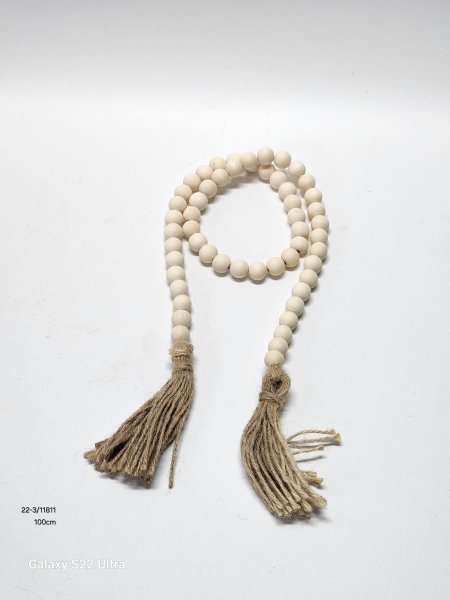 مسبحة ديكور خشب 100سم