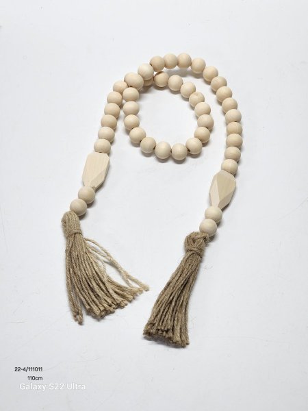 مسبحة ديكور خشب 110سم