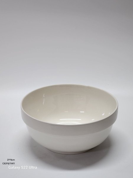 سلطية بورسلان ابيض 21*9سم