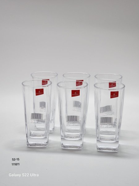 كلسات ماء كرستال مربع طويل/6