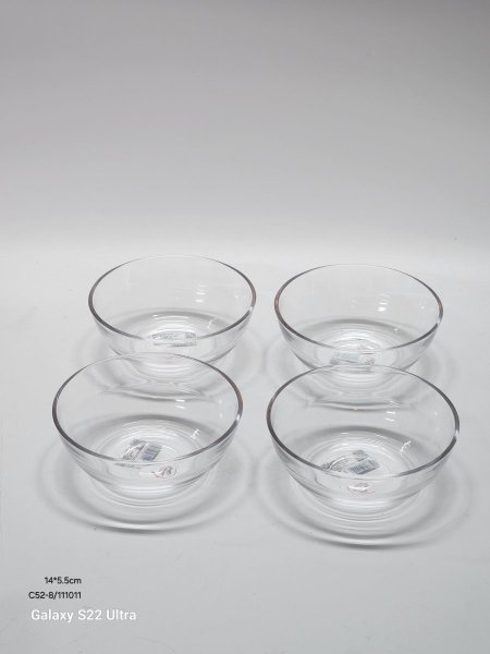 سلطية عدد 4 زجاج شفاف14*5.5سم