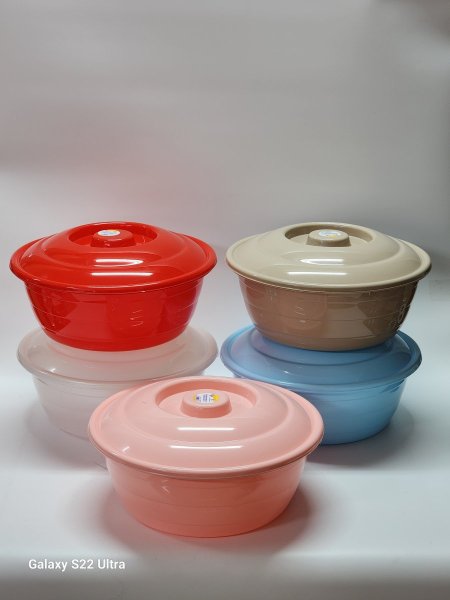 طشت بلاستيك تركي مع غطاء