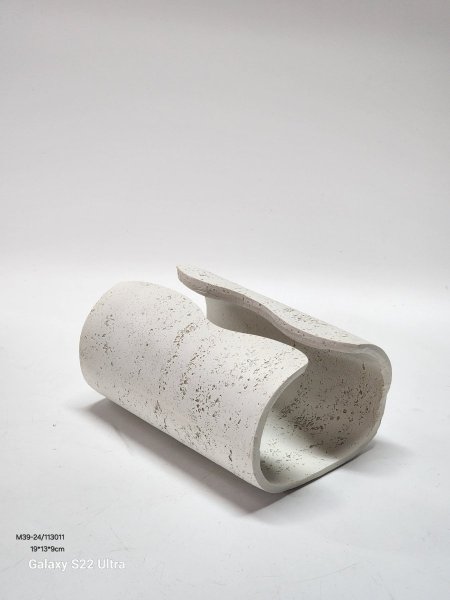 علبة محارم حجر ابيض 19*13*9سم