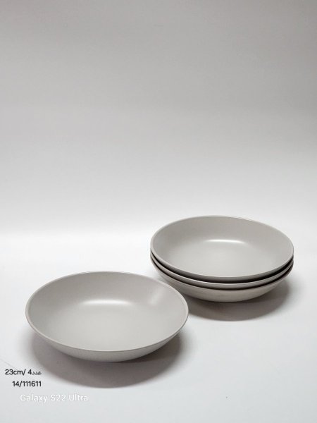 صحن سفرة مجور 23سم عدد 4لون بيج
