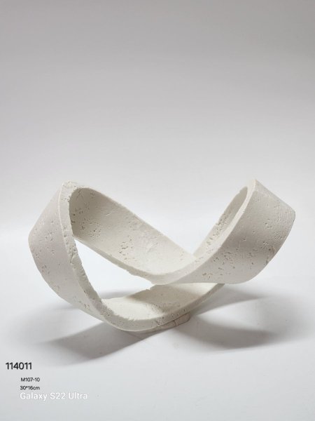 تحفة ديكور حجر ابيض30*16سم