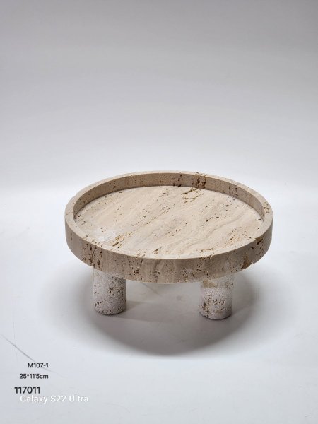 صينية ديكور حجر مع ارجل 25*5'11سم