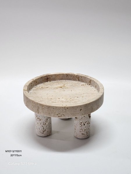 صينية ديكور حجر مع ارجل 5'11*20سم