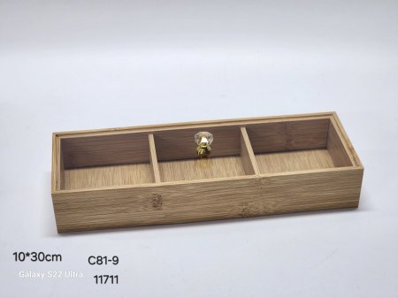 مضيفة خشب بامبو مقطع غطاء أكريلك