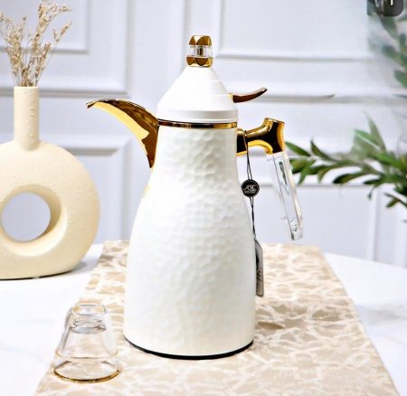 براد قهوة سادة ستانلس يد أكريلك 1 لتر