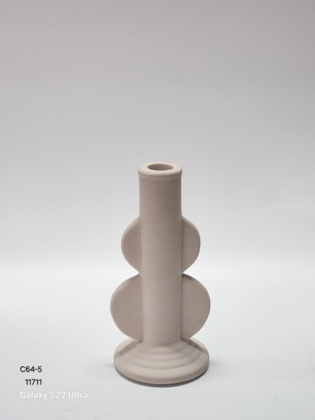 شمعدان جبصين ابيض