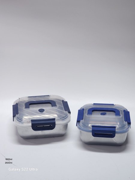 زوادة ستانلس غطاء كبس محكم الاغلاق