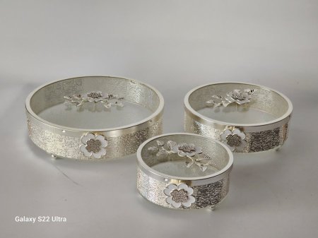 طقم مضايف بيوتر مع غطاء زجاج