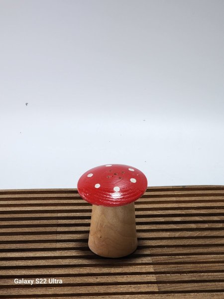 مملحة خشب شكل فطر