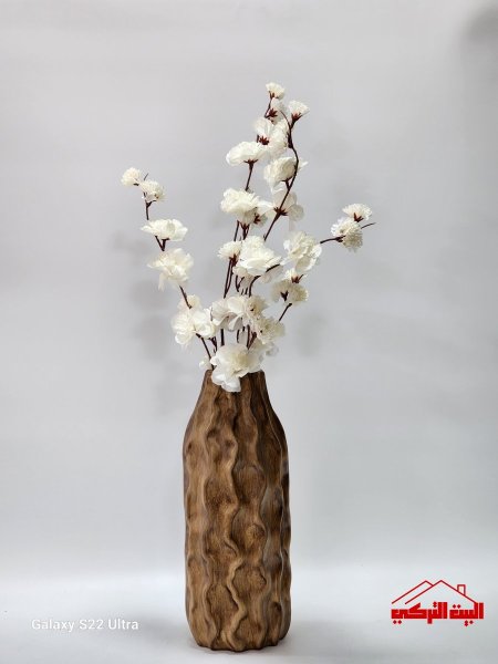 مزهرية جبصين طويلة بدون ورد