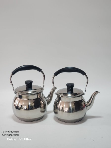 ابريق شاي ستانلس يد عظم اسود