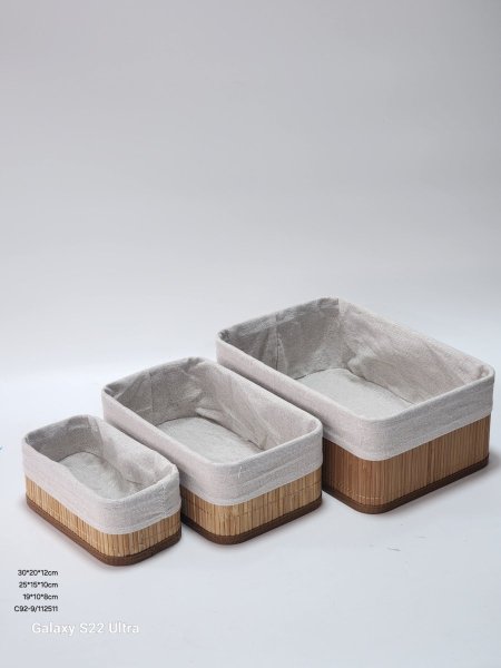 طقم 3صناديق خشب