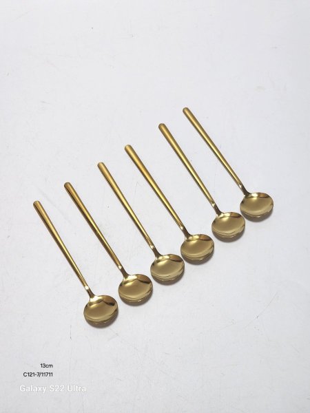 معالق قرفة عدد 6 يد رفيعة 13cm