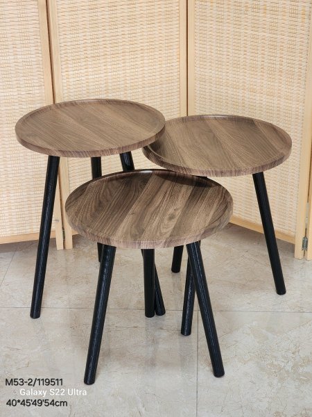 طقم 3سكملات خشب رجل خشب