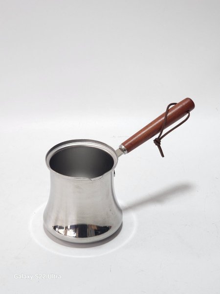 غلاية قهوة ستانلس يد خشب
