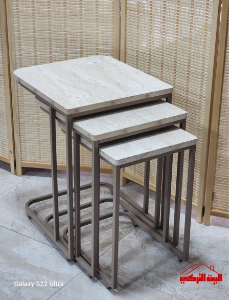 طقم سكملات خشب اطار معدن مطلي متحرك <br> <span class='text-color-warm'>سيتوفر قريباً</span>