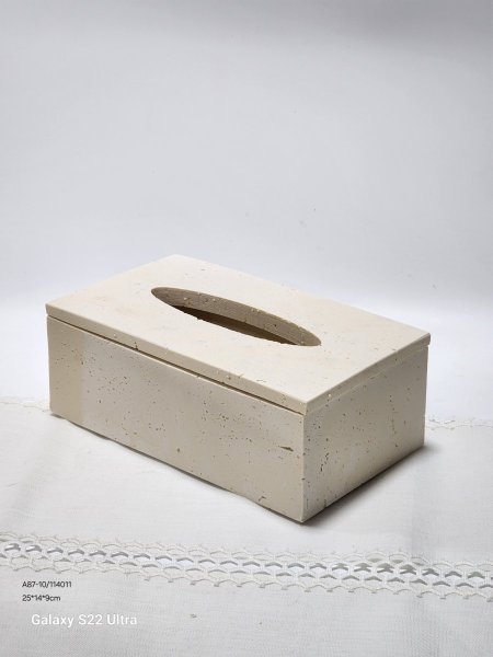 علبة محارم حجر 25*14*9سم