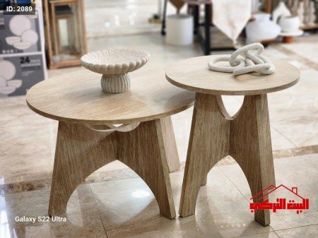 طقم 2 طاولة خشب 70سم،50سم