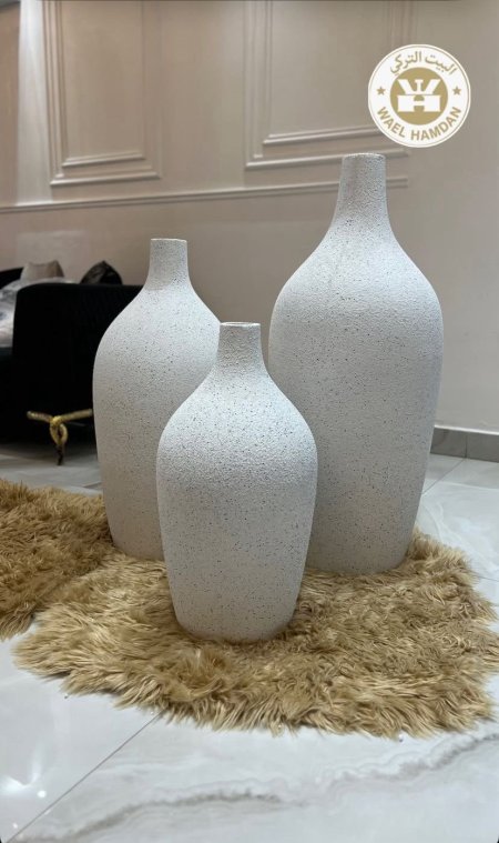 طقم فازات بورسلان تلت قطع حجم كبير