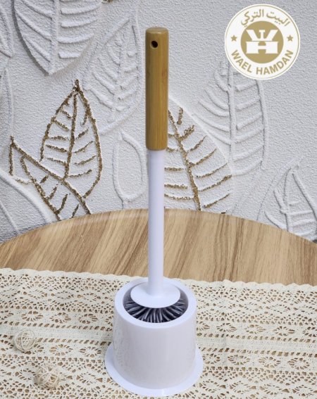 فرشاة مرحاض بلاستيك ويد خشب