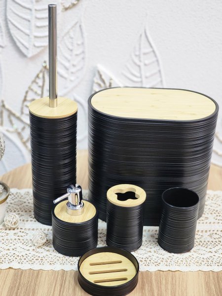 طقم حمام  بلاستيك 6 قطع