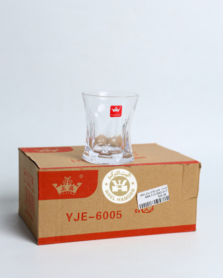 كاسات عصير كرستال شفاف