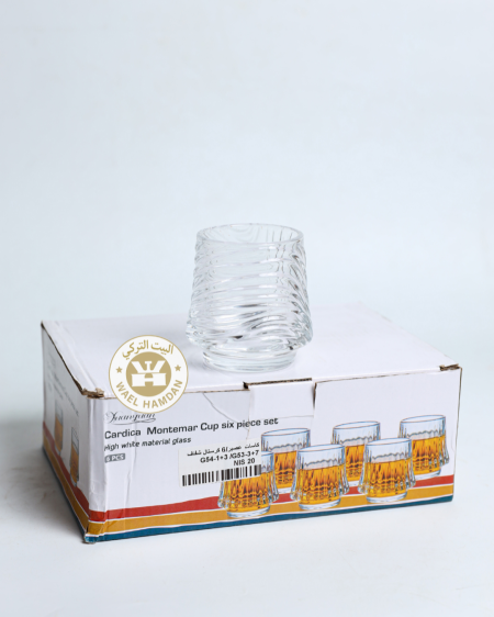كاسات عصير كرستال شفاف