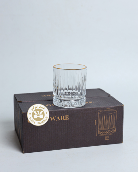 كاسات عصير كرستال شفاف