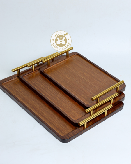 طقم صواني خشب اكاسيا /3