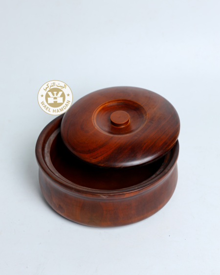 مضيفة خشب 30 سم مع غطا