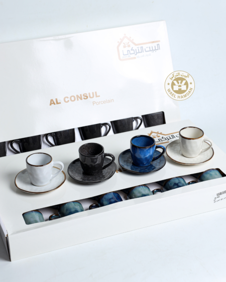 طقم فناجين قهوه ملون