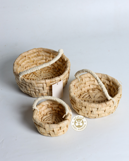 طقم سلة قش 3 قطع