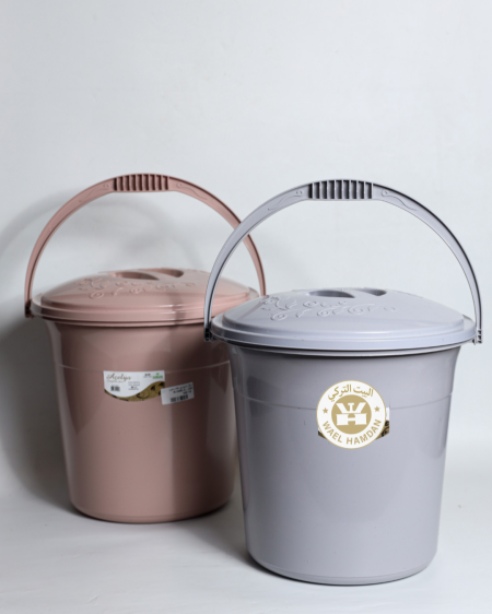 سطل مع غطا 20لتر ملون