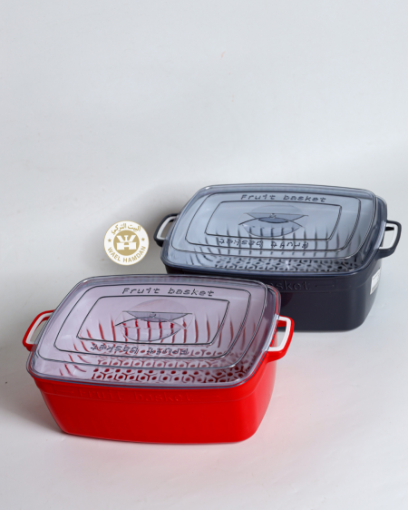 طقم علبة مع غطا + مصفاه داخليه