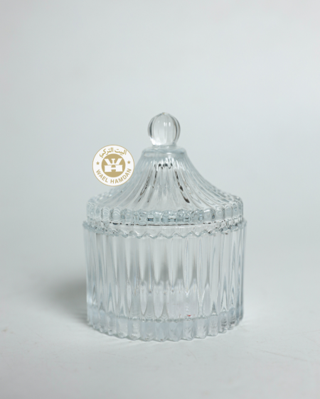 سكرية زجاج محزز صغير 9سم