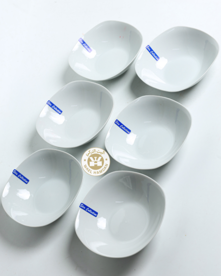 طقم 6 سلطية بورسلان مربع