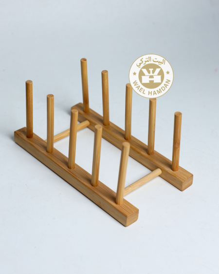 حمالة صحون خشب